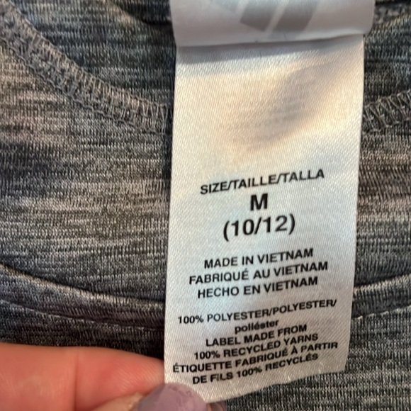 ADIDAS Youth Pullover Grey/ Black Hoodie size Medium(10/12) - Picture 3 of 8